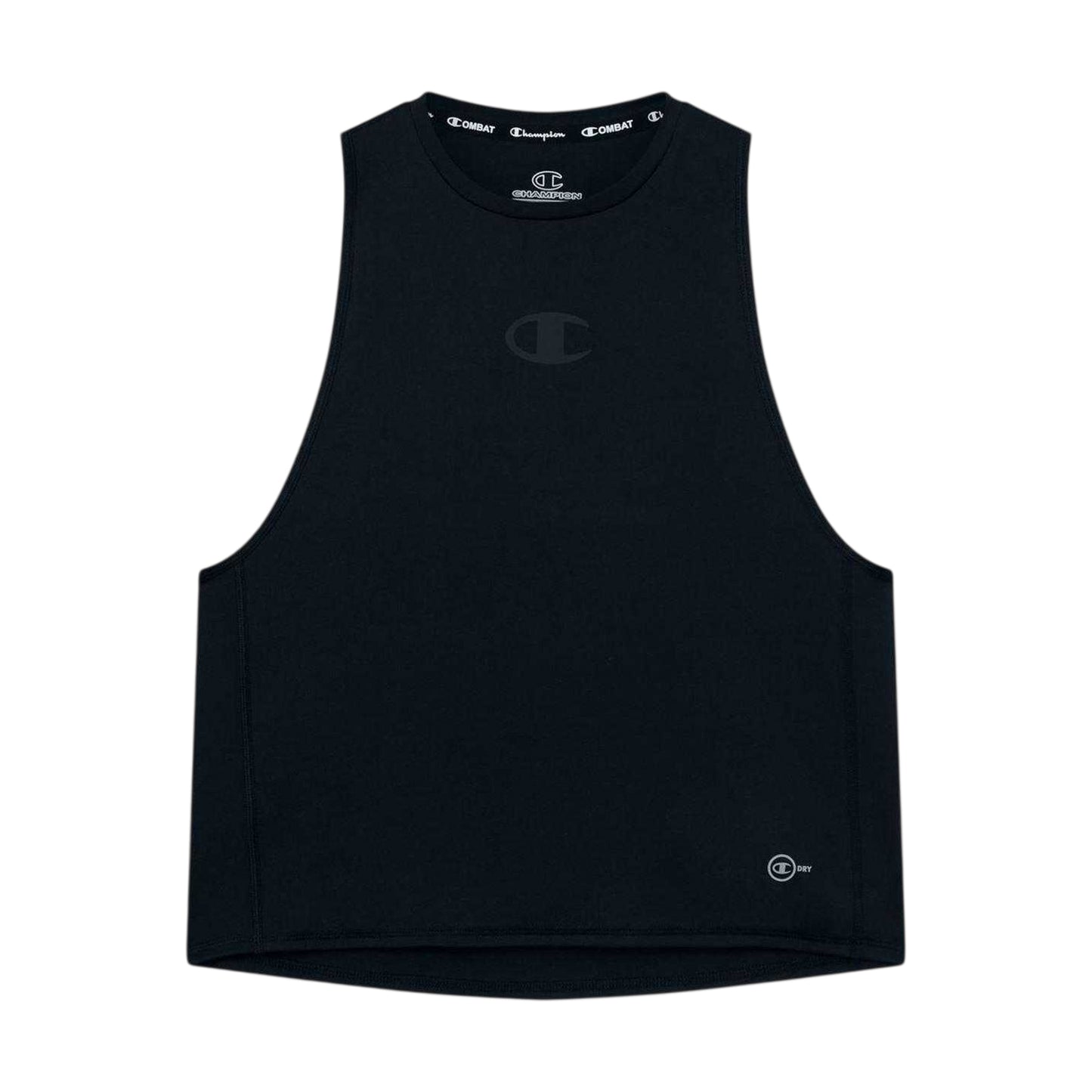 Black - Front - Champion Womens-Ladies Quick Dry Sleeveless Top
