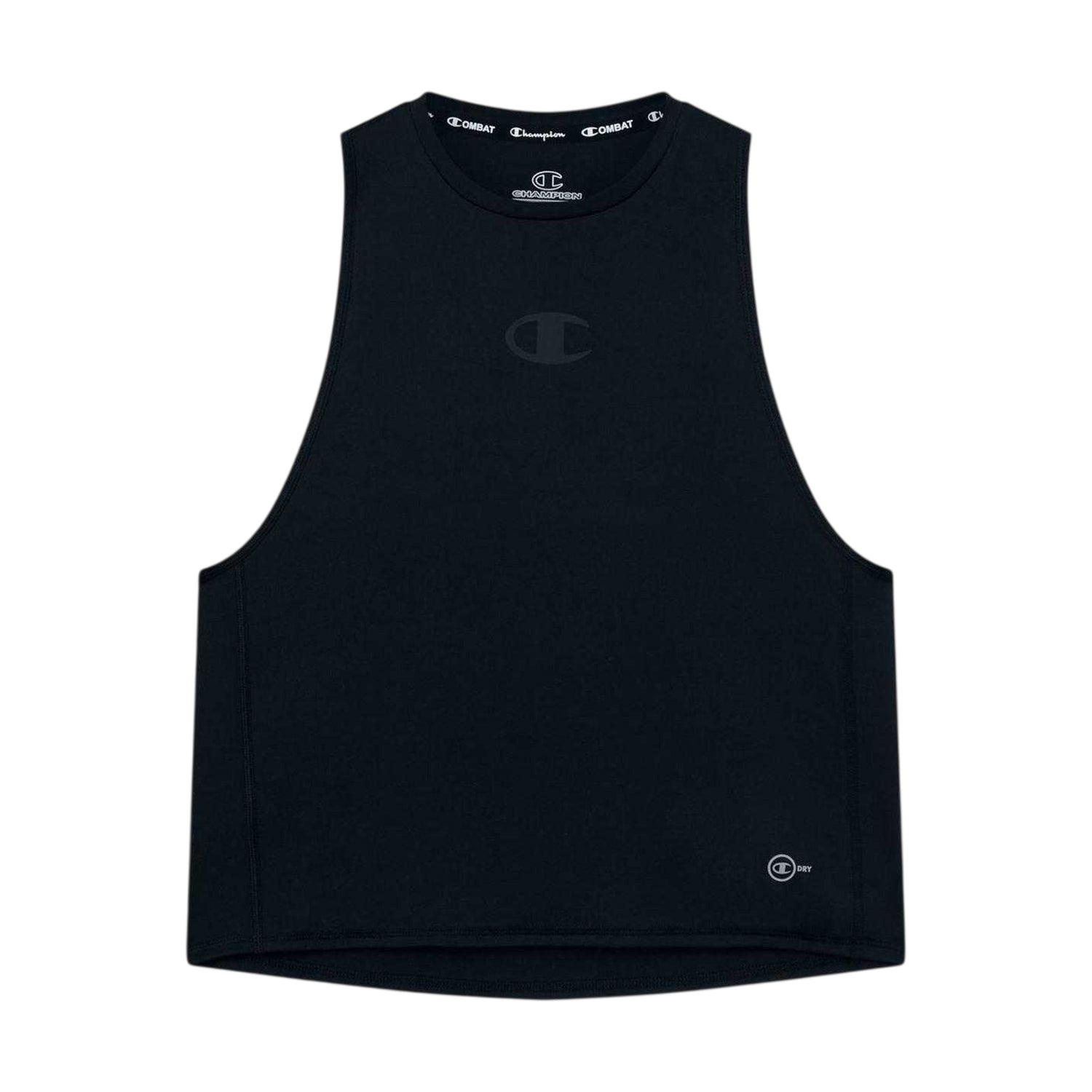 Black - Front - Champion Womens-Ladies Quick Dry Sleeveless Top
