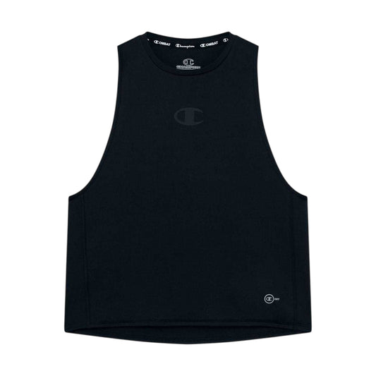 Black - Front - Champion Womens-Ladies Quick Dry Sleeveless Top