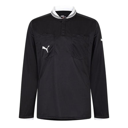 Black - Front - Puma Mens Long-Sleeved Referee Shirt