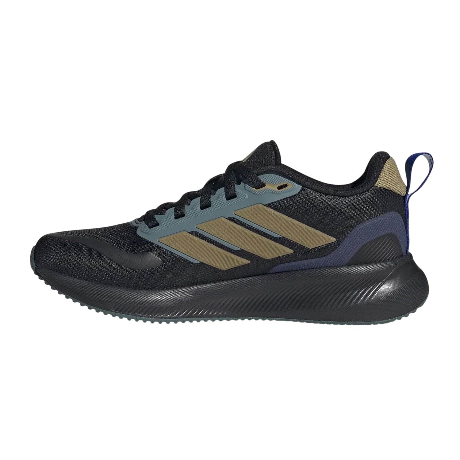 Black - Side - Adidas Childrens-Kids Runfalcon 5 Trainers