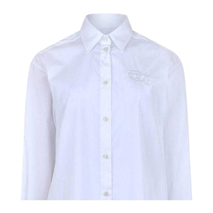 Bright White - Back - Diesel Womens-Ladies Lunar B Abito Shirt Dress