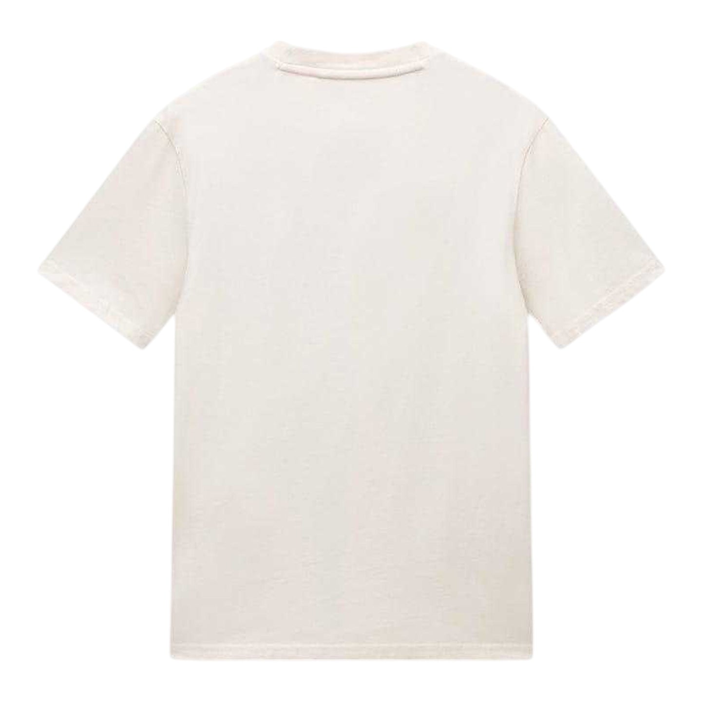 Beige - Back - Napapijri Mens Fiemme Crew Neck Oversized T-Shirt