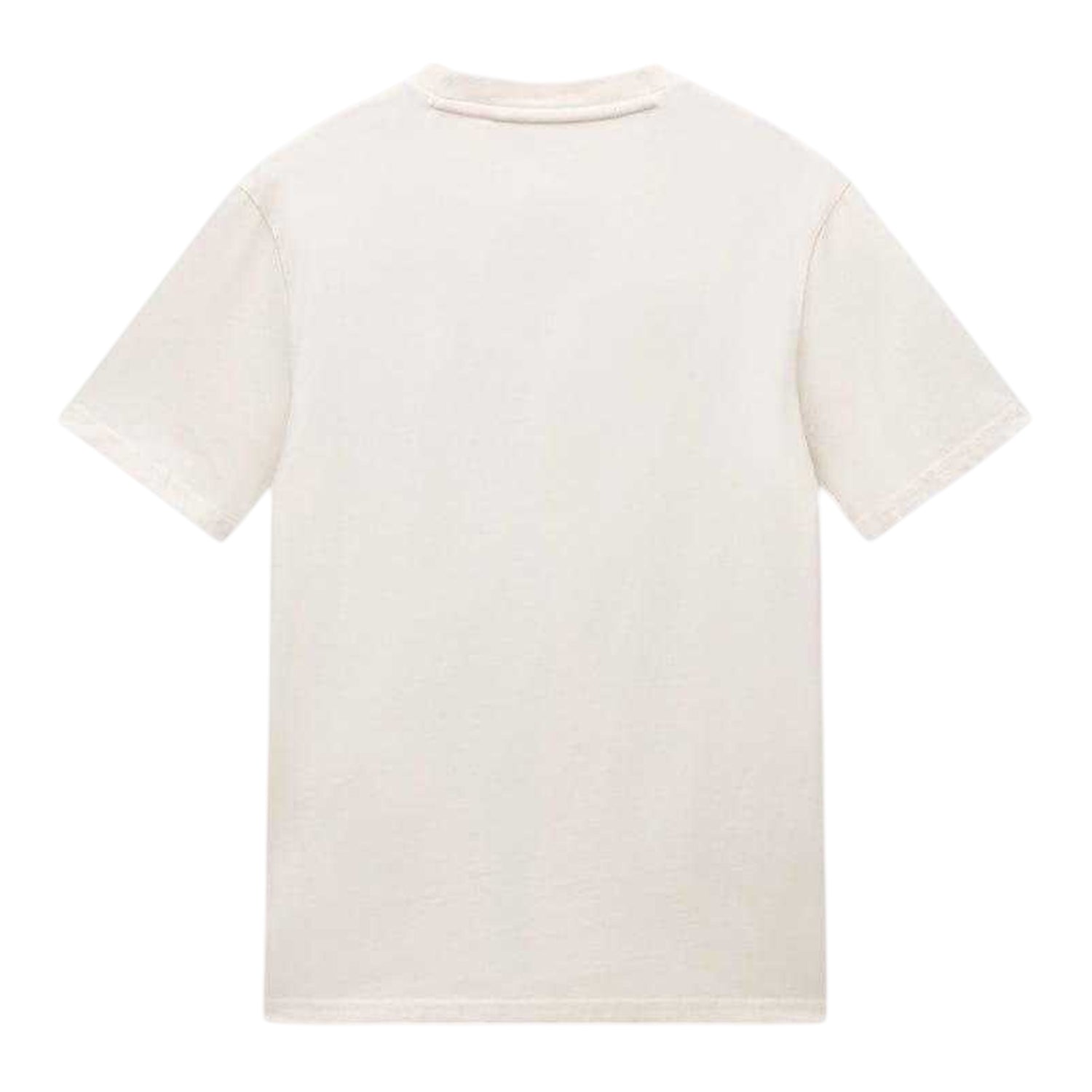 Beige - Back - Napapijri Mens Fiemme Crew Neck Oversized T-Shirt