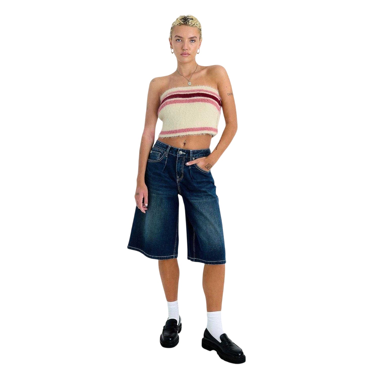 Ecru - Back - The Ragged Priest Womens-Ladies Tube Top