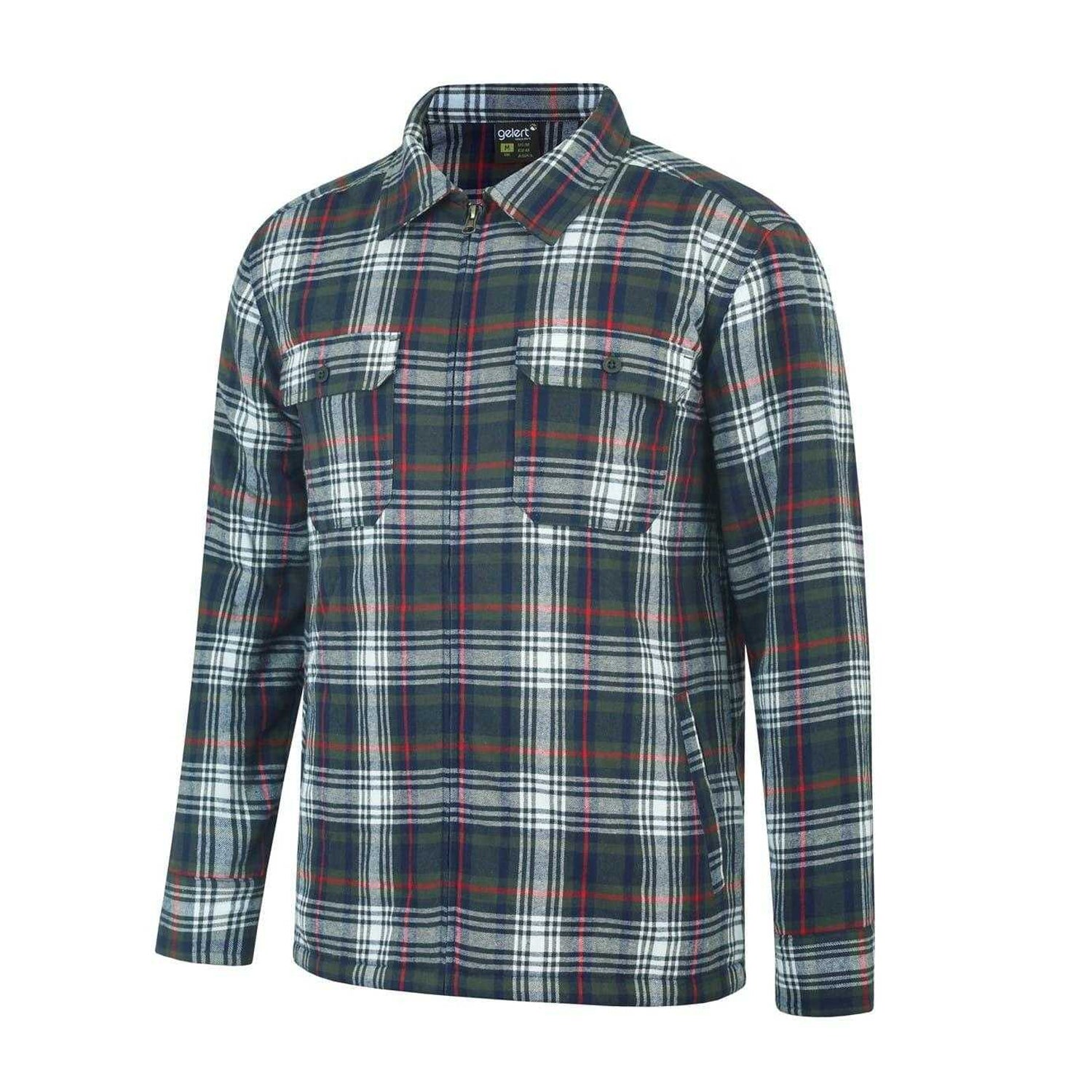 Green - Side - Gelert Mens Regular Long-Sleeved Shirt