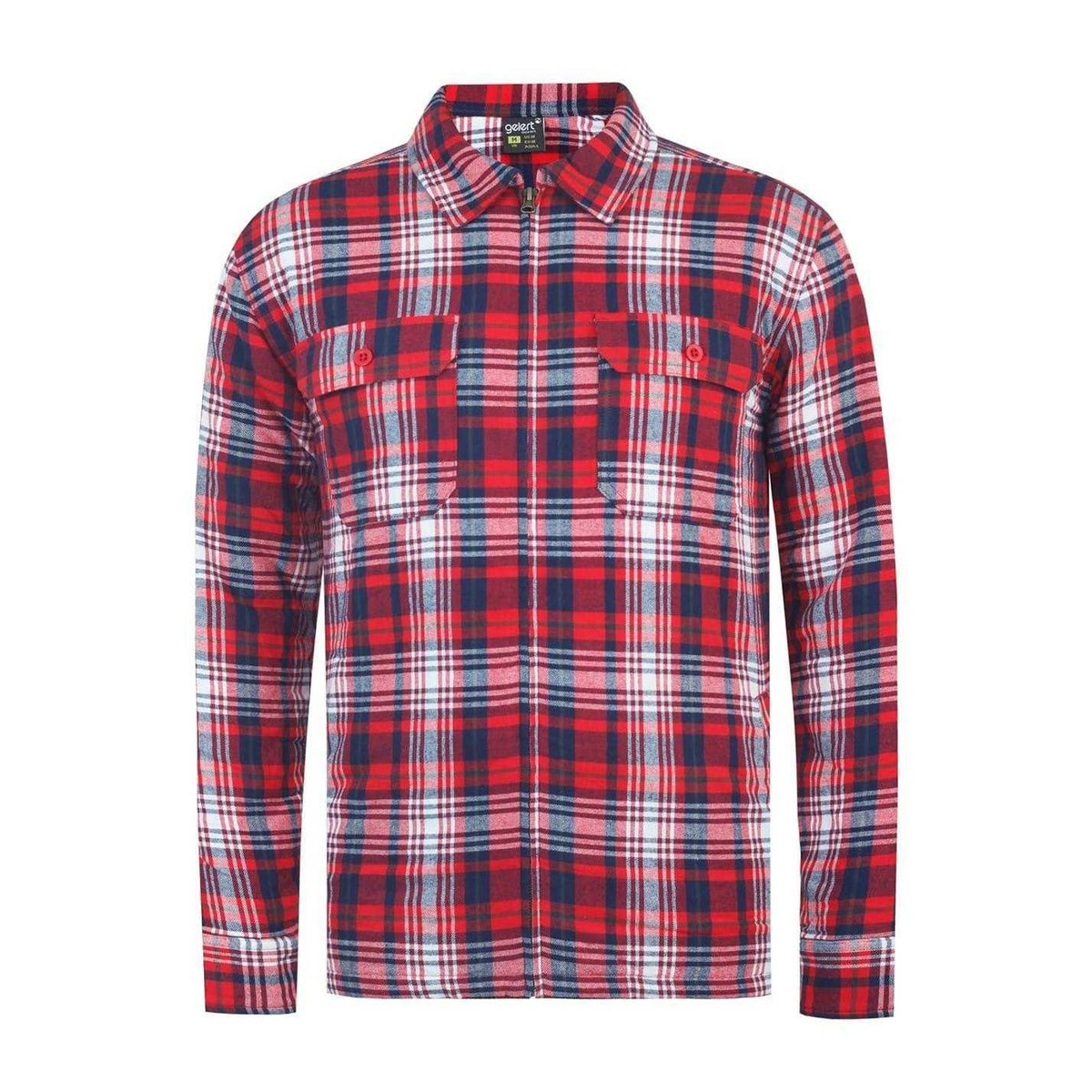 Red - Front - Gelert Mens Regular Long-Sleeved Shirt