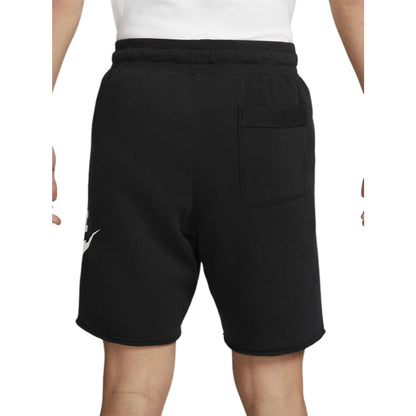 Black-White - Back - Nike Mens Club Alum Shorts