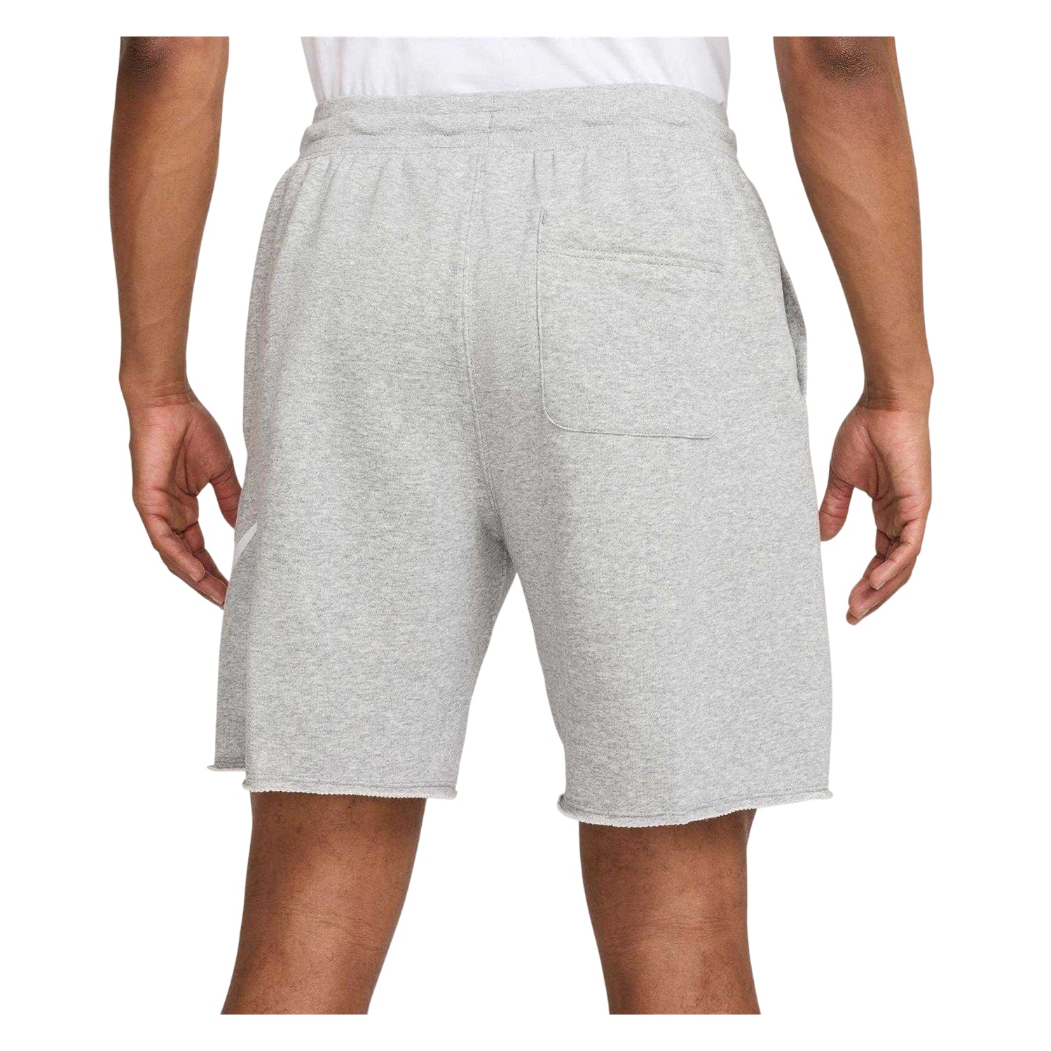 Grey - Back - Nike Mens Club Alum Shorts