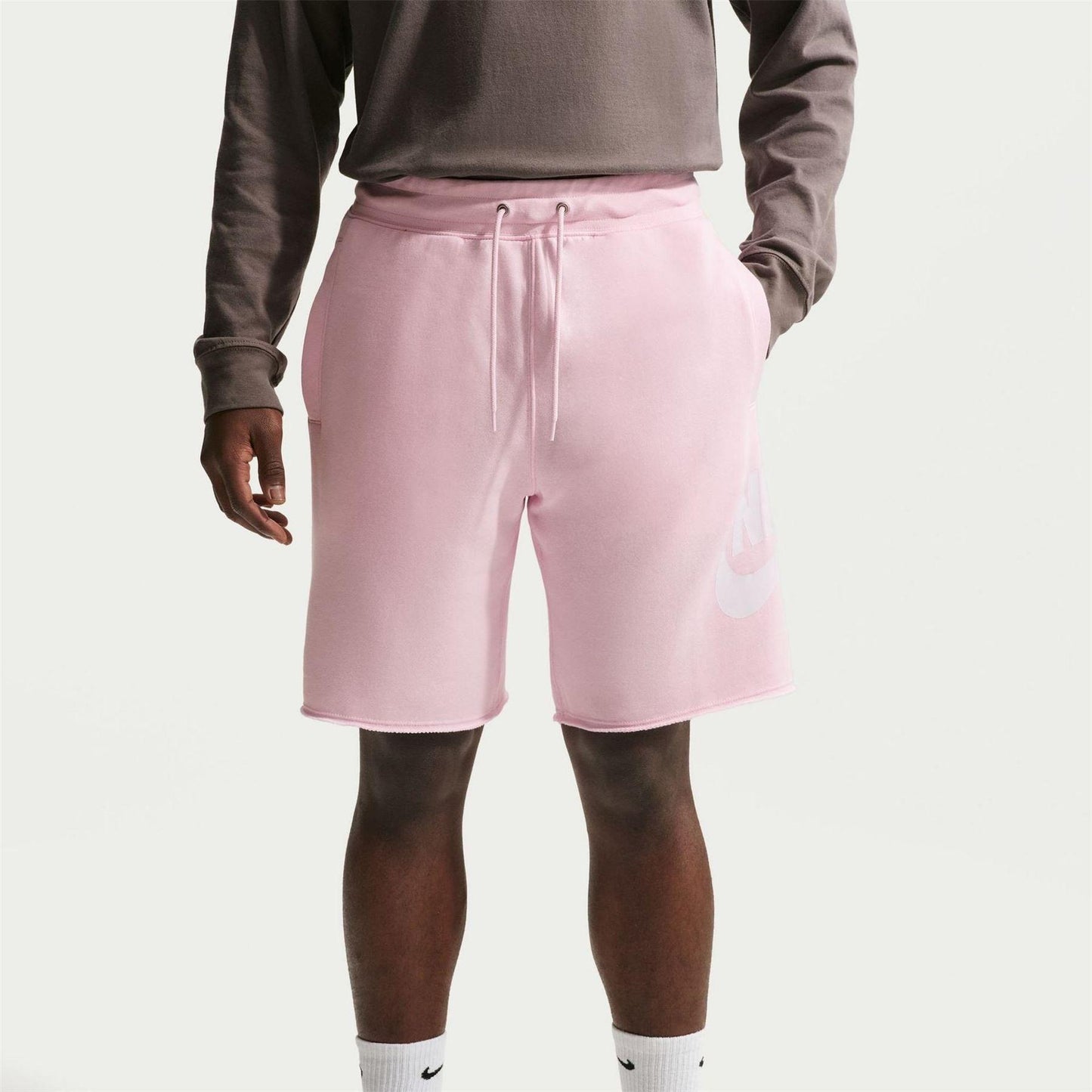 Pink Foam-Pink - Front - Nike Mens Club Alum Shorts