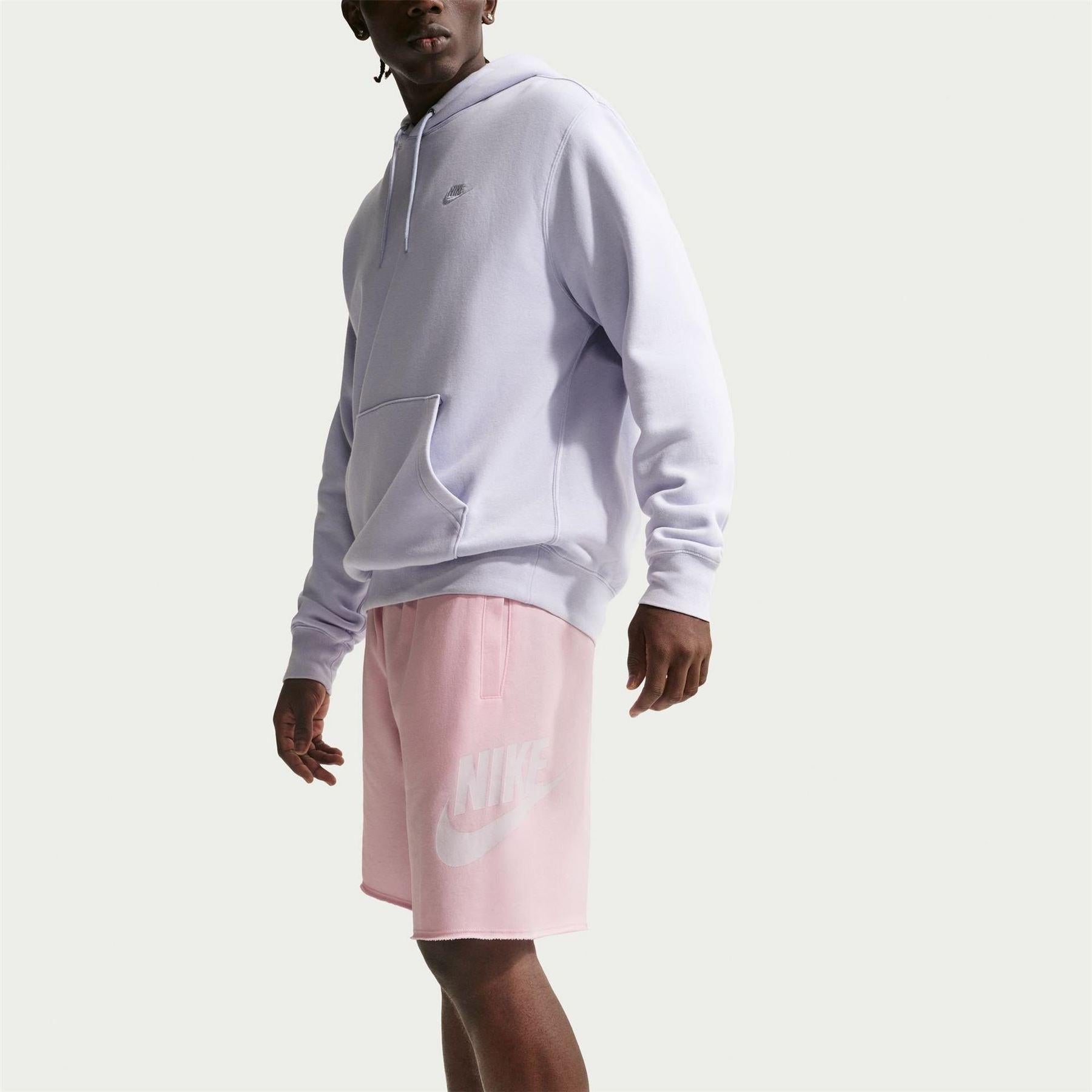 Pink Foam-Pink - Side - Nike Mens Club Alum Shorts