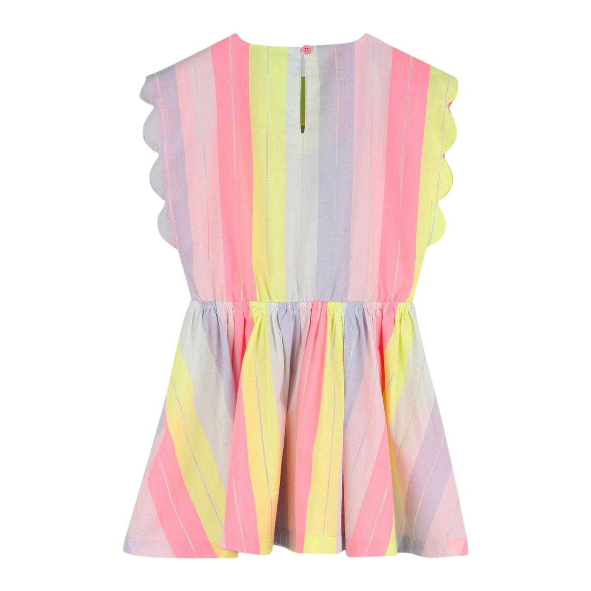 Multicoloured - Back - Billieblush Girls Striped Dress