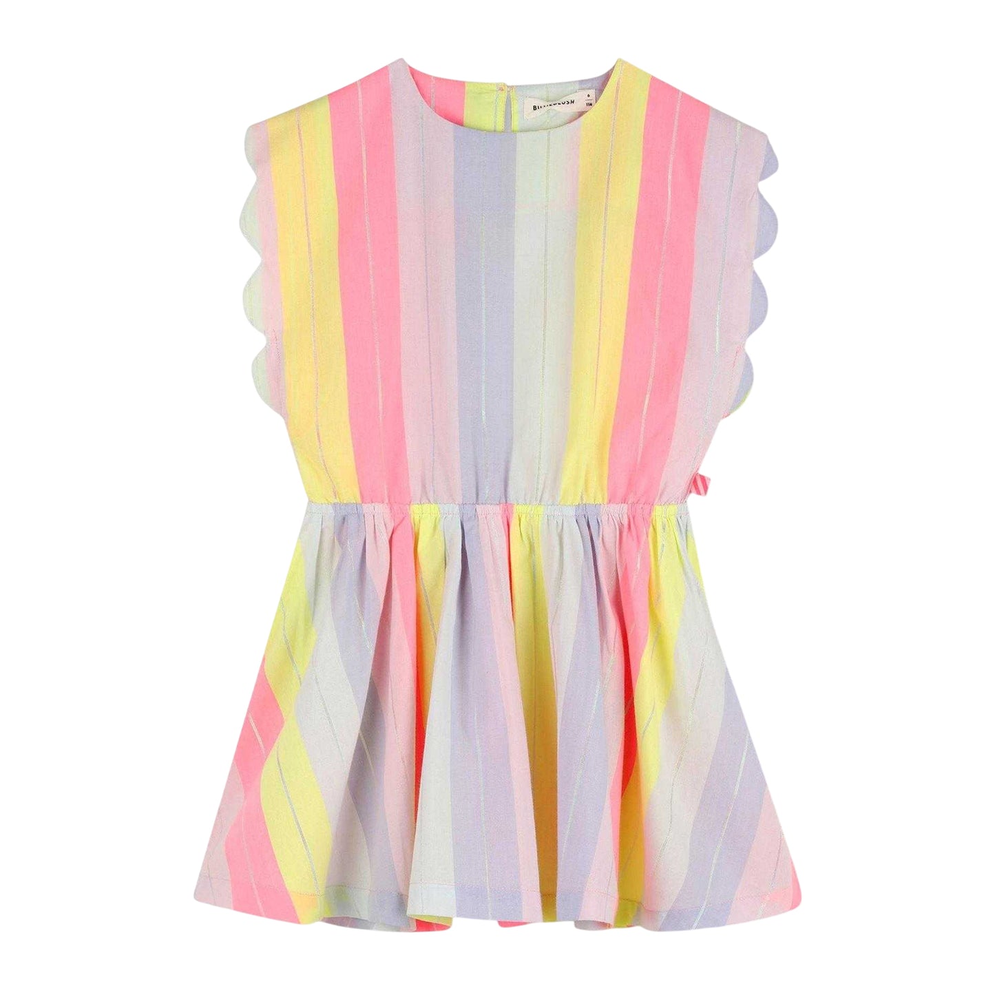 Multicoloured - Front - Billieblush Girls Striped Dress