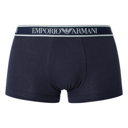 Multicoloured - Back - Emporio Armani Mens Boxer Shorts (Pack of 3)