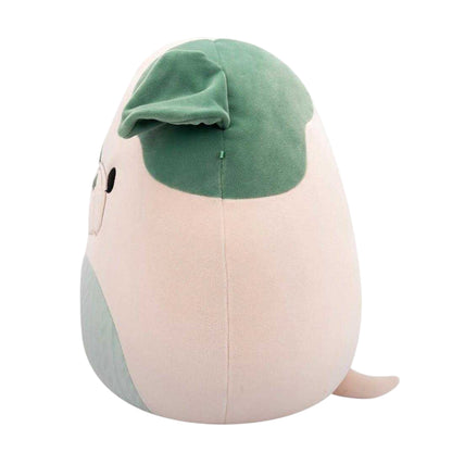 Baby Pink-Green - Side - Squishmallows Bulldog Plush Toy