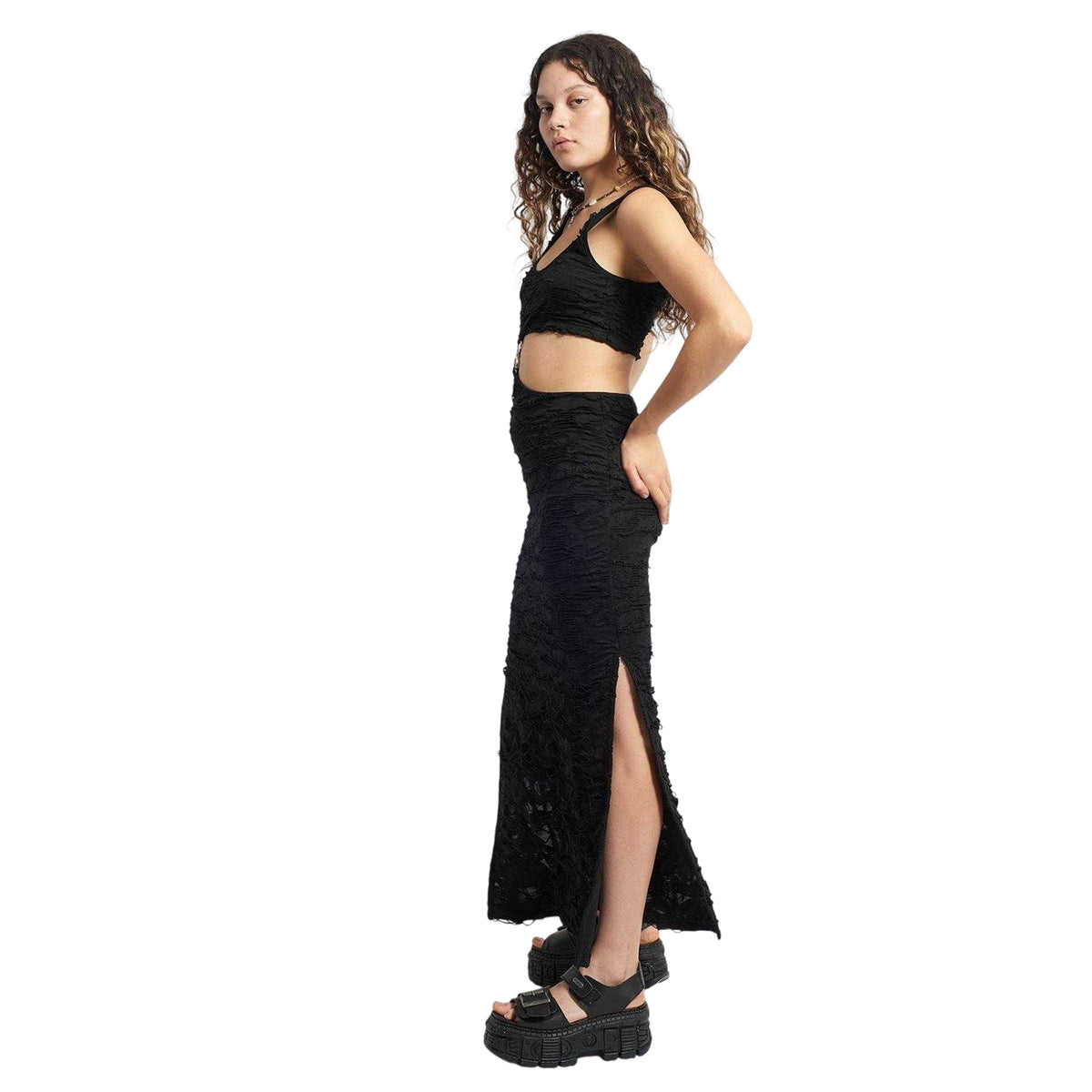 Black - Back - The Ragged Priest Womens-Ladies Nightshade Maxi Dress