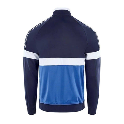 Navy - Back - Kappa Mens Colour Block Regular Raglan Track Jacket