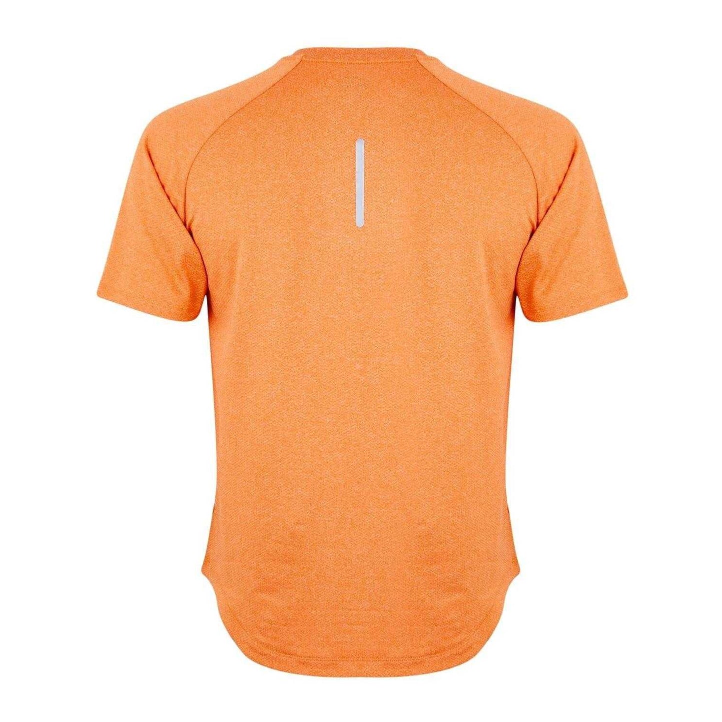 Orange-Grey - Back - Canterbury Mens Elite Logo Heather Crew Neck T-Shirt