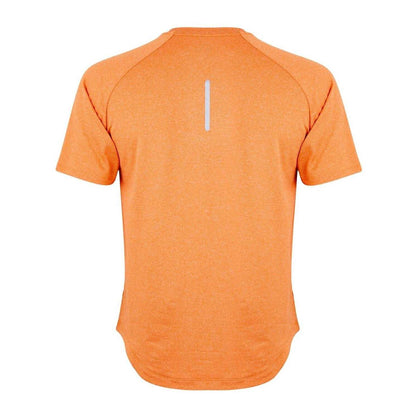 Orange-Grey - Back - Canterbury Mens Elite Logo Heather Crew Neck T-Shirt