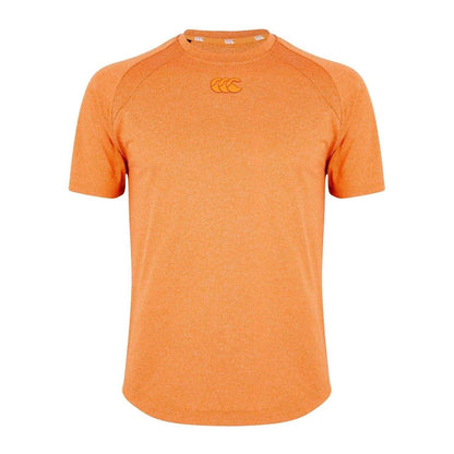 Orange-Grey - Front - Canterbury Mens Elite Logo Heather Crew Neck T-Shirt