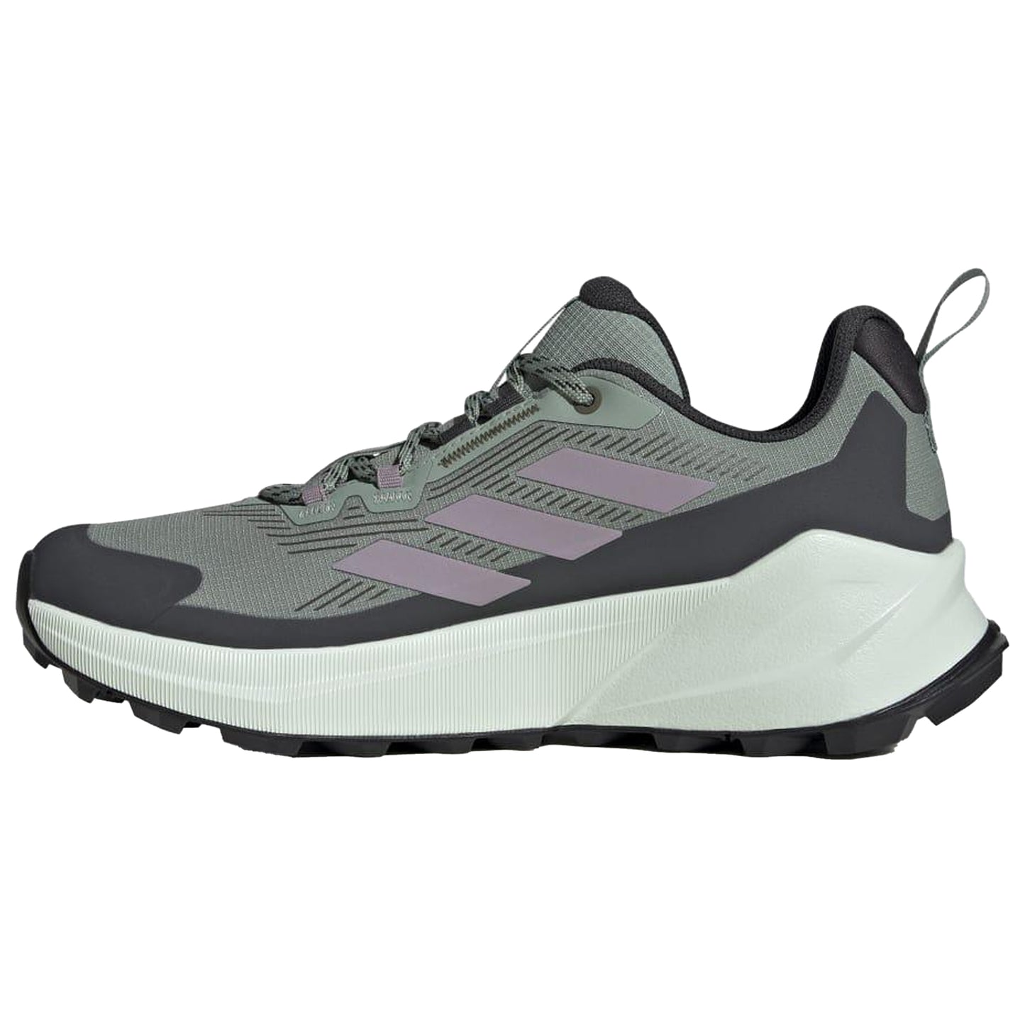 Silver Green-Preloved Fig-Crystal Jade - Side - Adidas Womens-Ladies Terrex Trailmaker 2 GORE-TEX Hiking Shoes