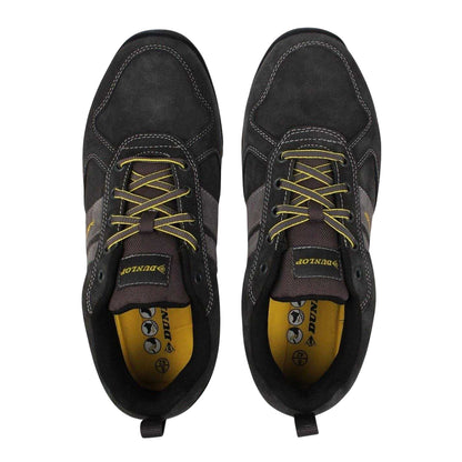 Charcoal - Pack Shot - Dunlop Mens Houston Leather Safety Shoes