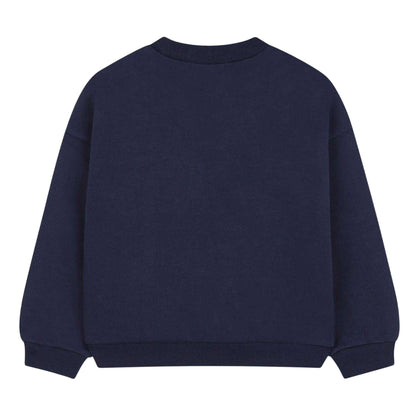 Navy - Back - Billieblush Girls Lettering Crew Neck Sweatshirt