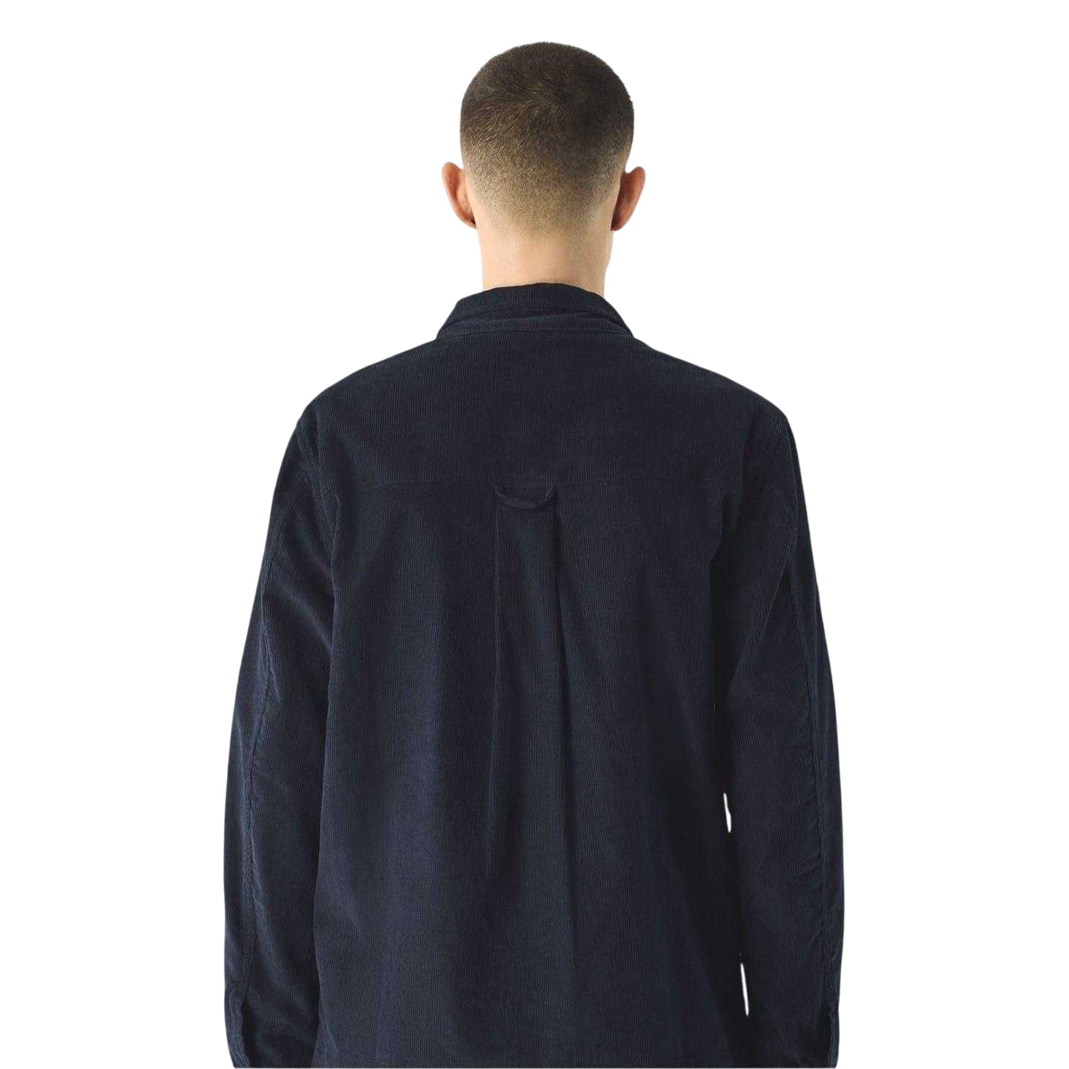 Navy - Back - Pretty Green Mens Corduroy Overshirt