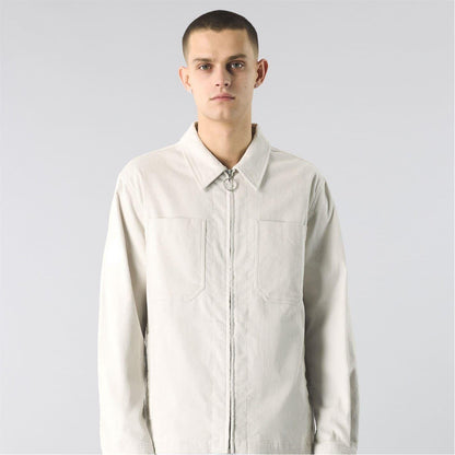 Stone - Back - Pretty Green Mens Corduroy Overshirt