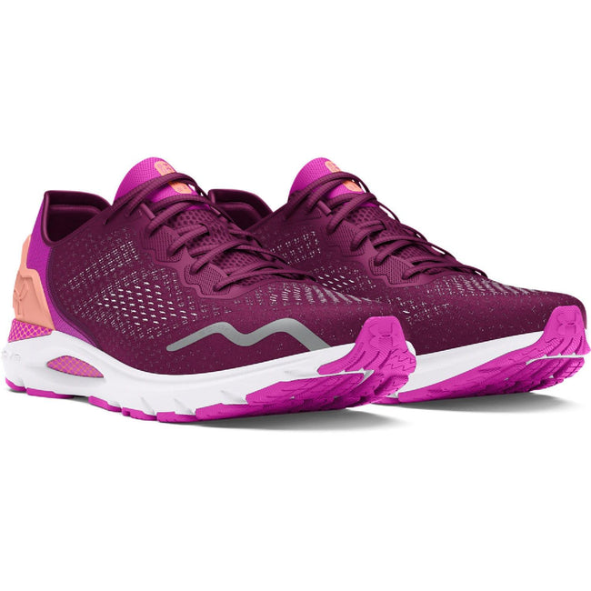 Purple - Side - Under Armour Mens Hovr Sonic 6 Running Trainers