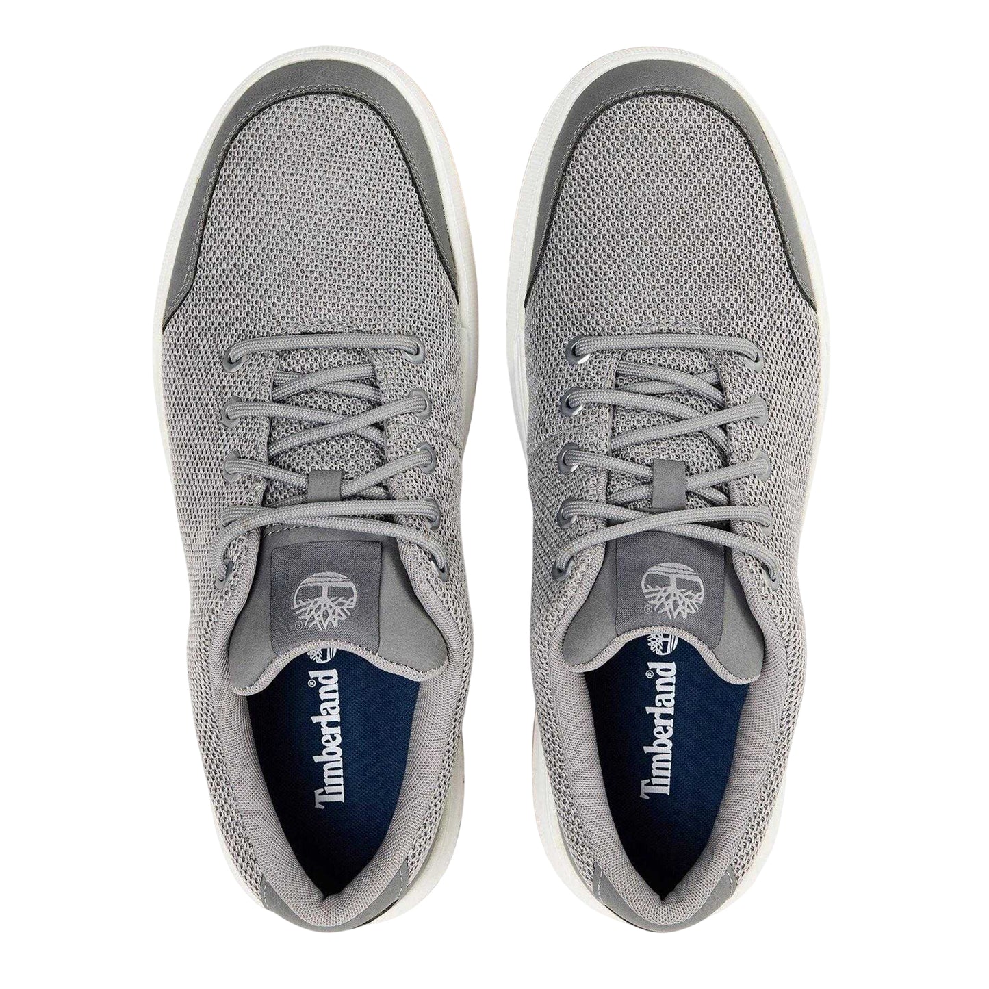 Light Grey - Side - Timberland Mens Maple Grove Knitted Flat Trainers