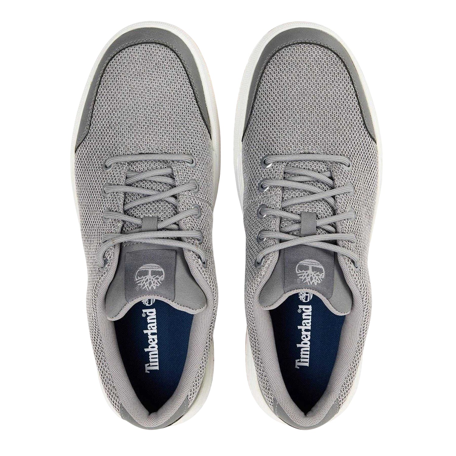 Light Grey - Side - Timberland Mens Maple Grove Knitted Flat Trainers