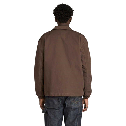 Chocolate Brown - Back - Timberland Mens Coach Overshirt