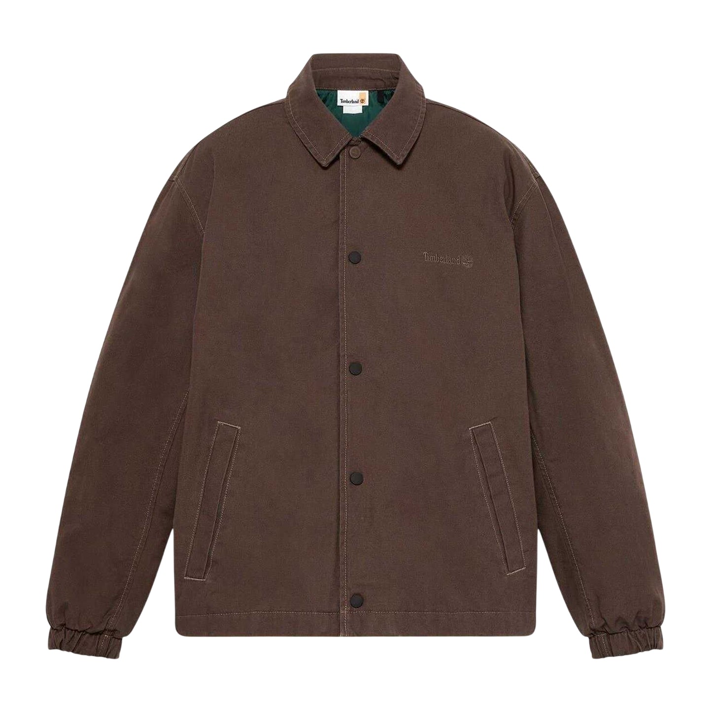 Chocolate Brown - Front - Timberland Mens Coach Overshirt