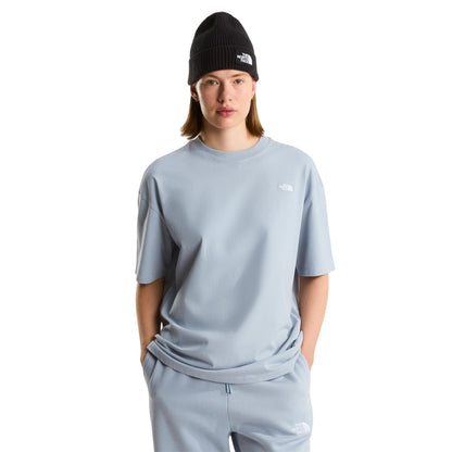 Frost Grey - Side - The North Face Womens-Ladies Essential Dome Oversized T-Shirt