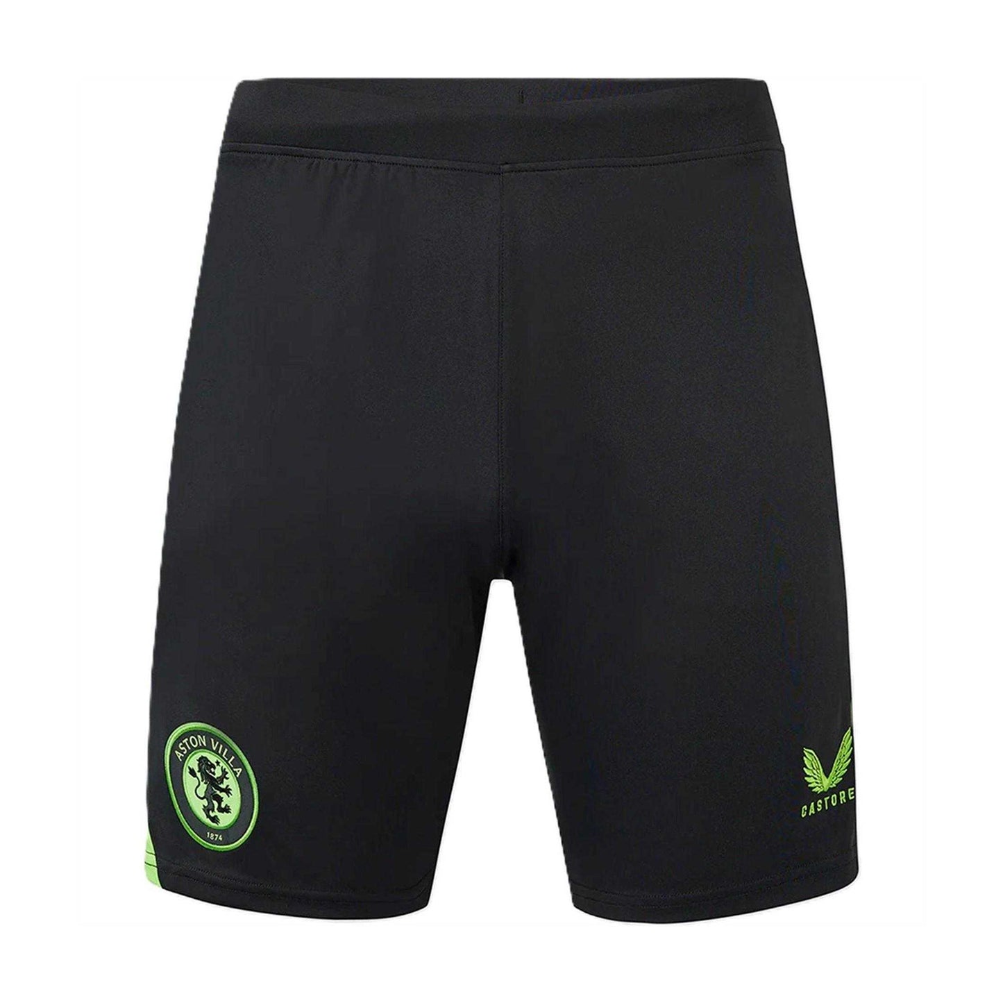 Black Caviar - Front - Castore Mens Aston Villa FC Football Goalkeeper Shorts