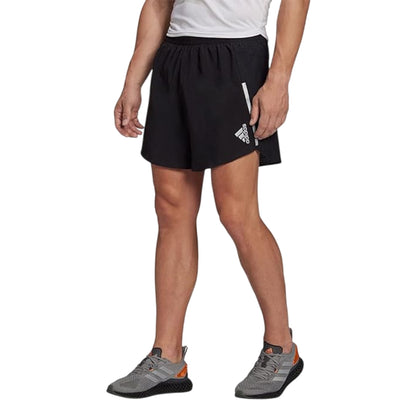 Black - Side - Adidas Mens D4R Running Shorts