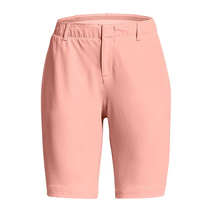 Pink-Silver - Front - Under Armour Womens-Ladies Link Golf Shorts