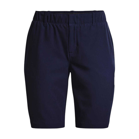Navy - Front - Under Armour Womens-Ladies Link Golf Shorts