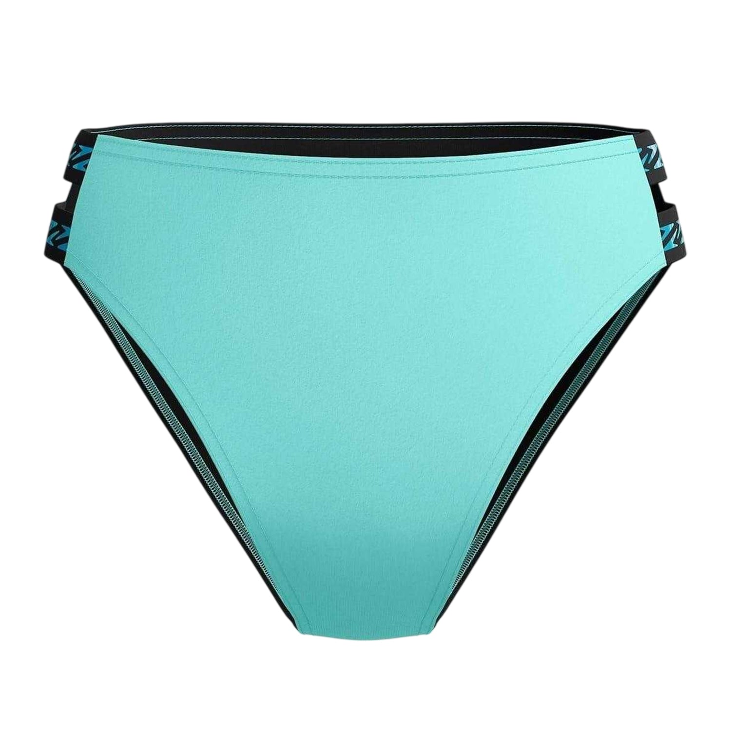 Arctic Glass - Front - Speedo Womens-Ladies Logo High Waist Bikini Bottoms
