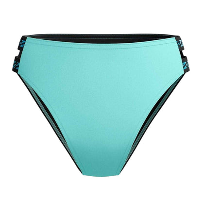 Arctic Glass - Front - Speedo Womens-Ladies Logo High Waist Bikini Bottoms