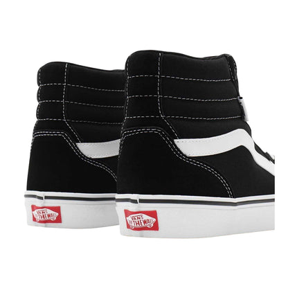 Black-White - Back - Vans Mens SK8-Hi Suede High Top Trainers