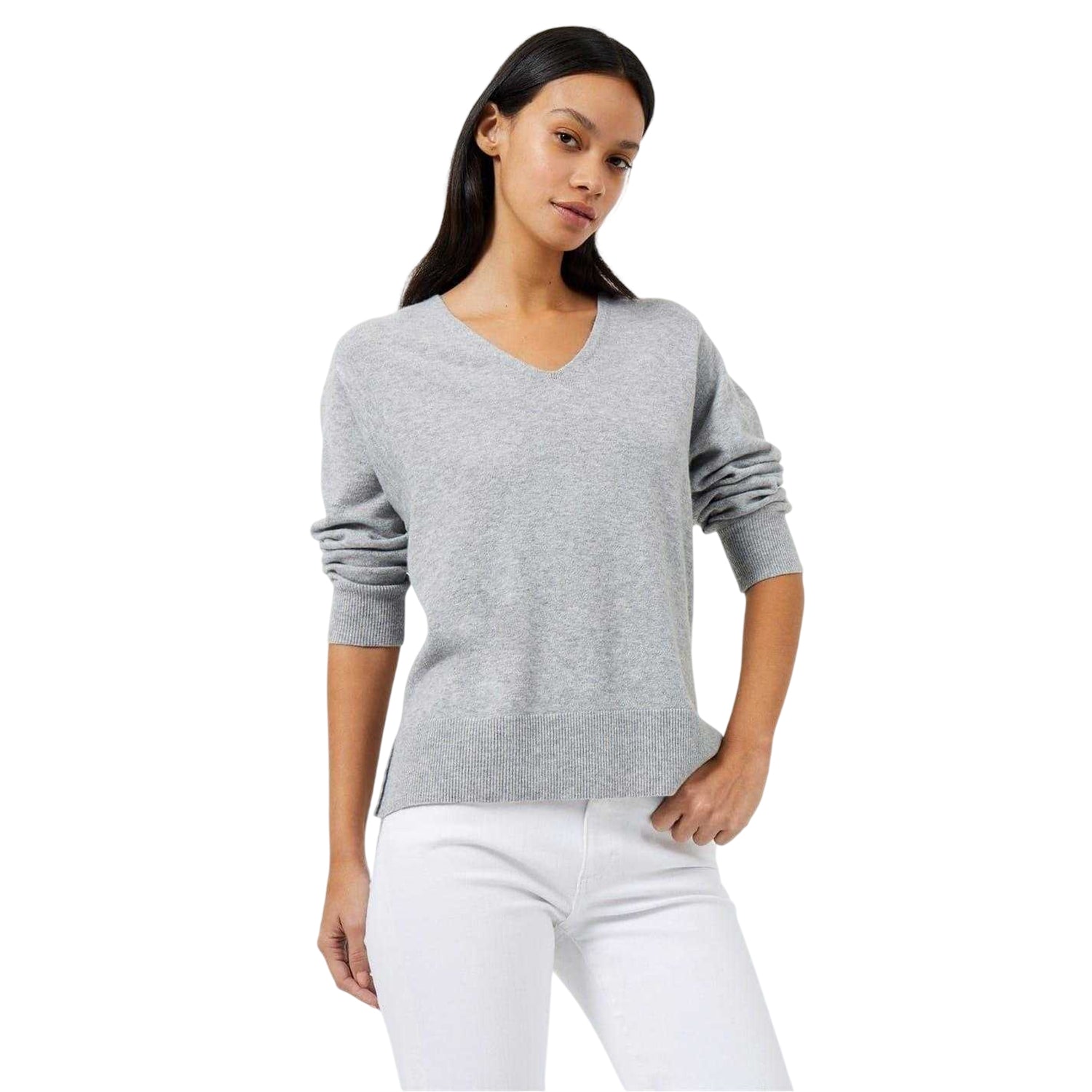 Light Grey - Side - French Connection Womens-Ladies Vhari Jumper
