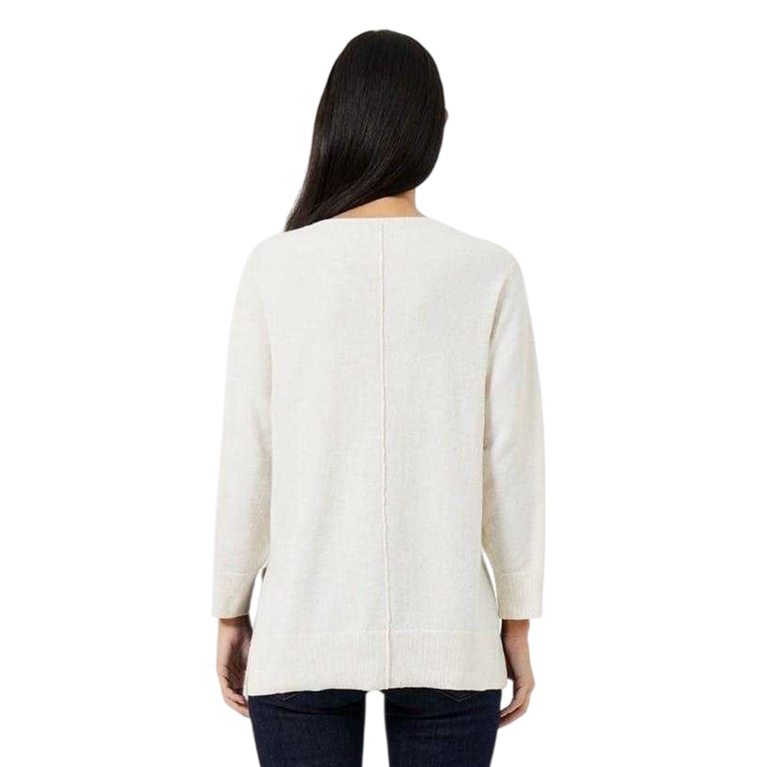 Oatmeal Grey - Back - French Connection Womens-Ladies Vhari Jumper