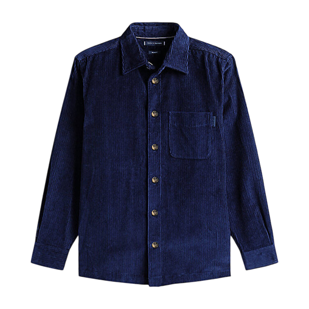 Navy - Front - Tommy Hilfiger Mens Corduroy Overshirt