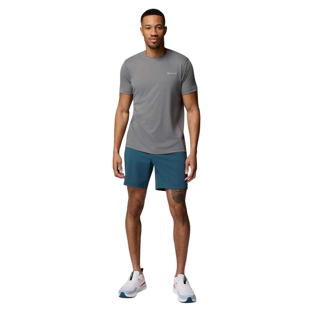 Grey - Side - Columbia Mens Zero Rules Performance T-Shirt