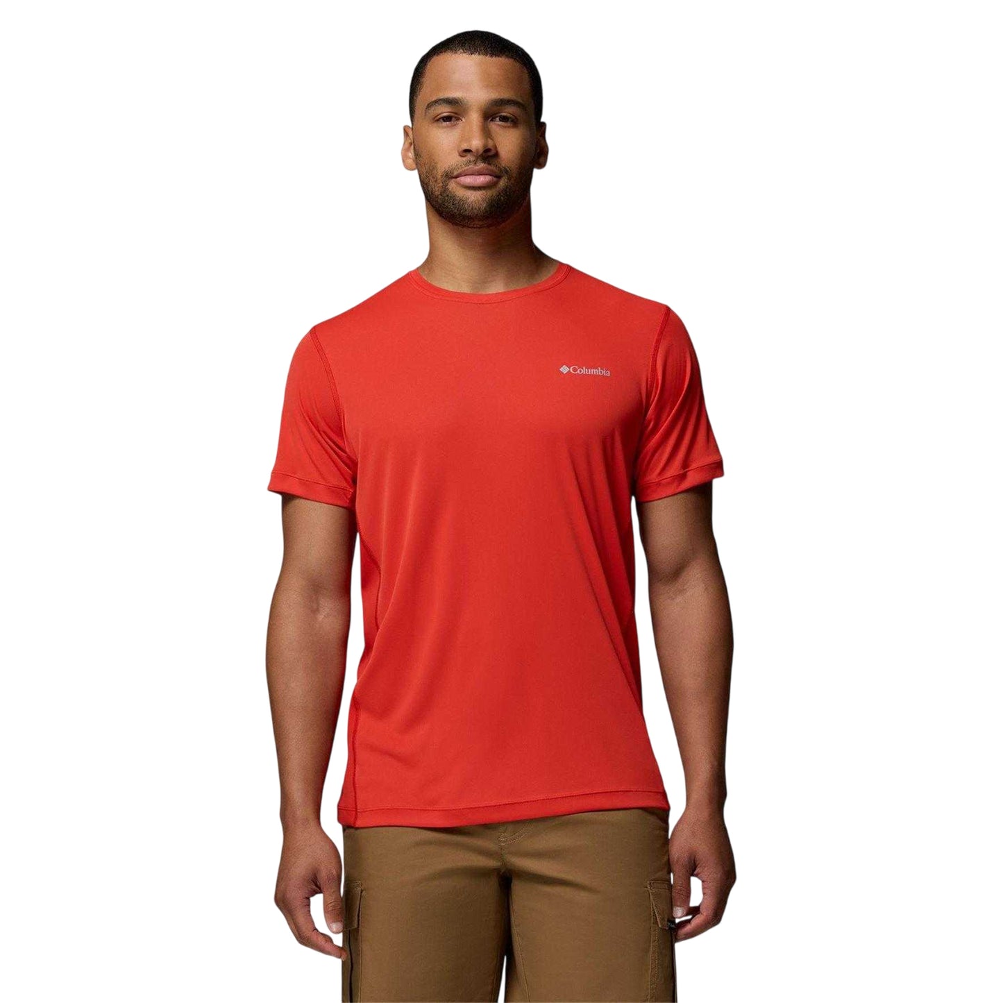 Red - Front - Columbia Mens Zero Rules Performance T-Shirt