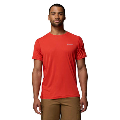 Red - Front - Columbia Mens Zero Rules Performance T-Shirt