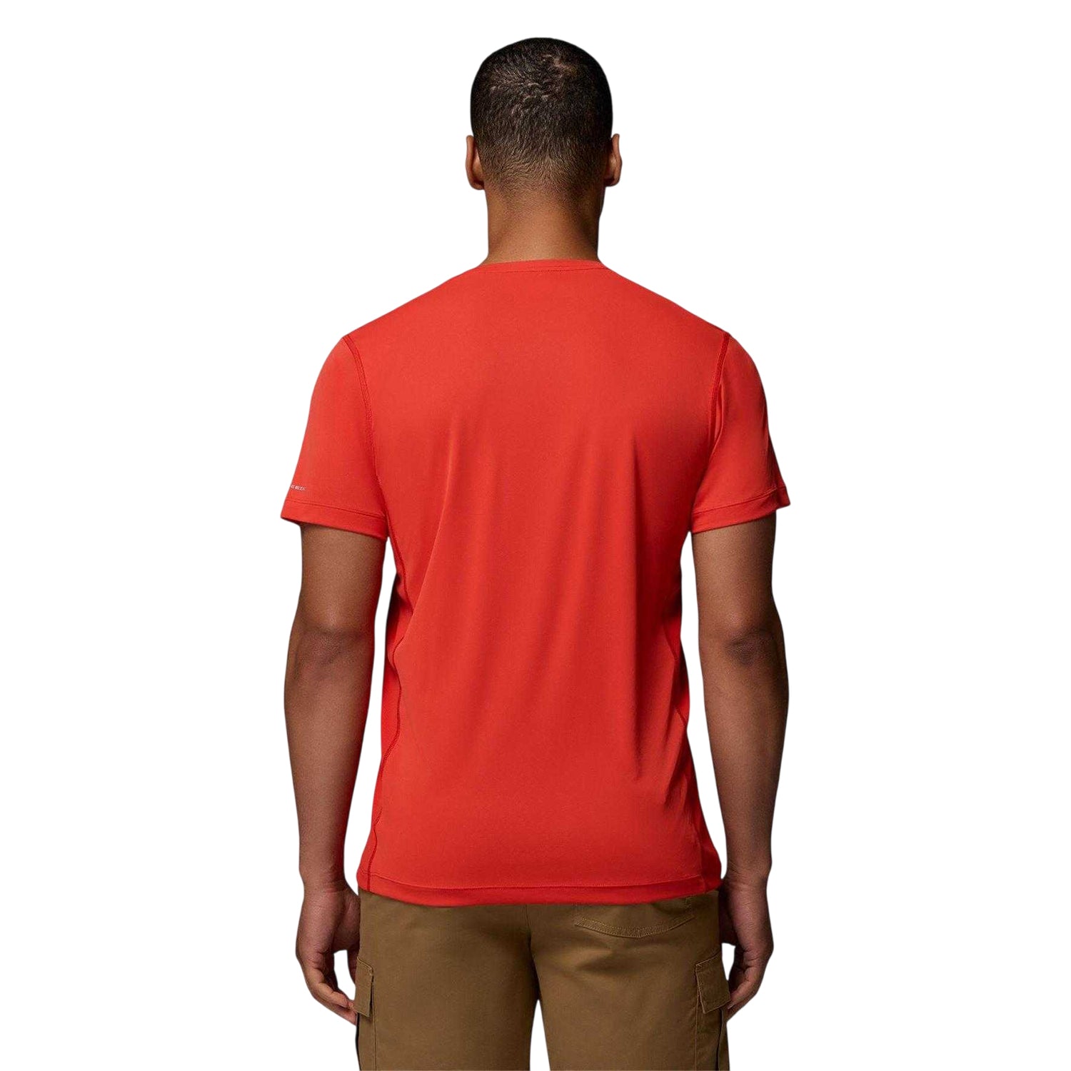 Red - Back - Columbia Mens Zero Rules Performance T-Shirt