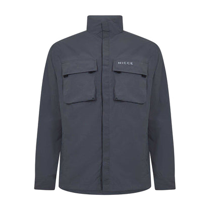 Coal - Front - Nicce Mens Statlo Nylon Overshirt